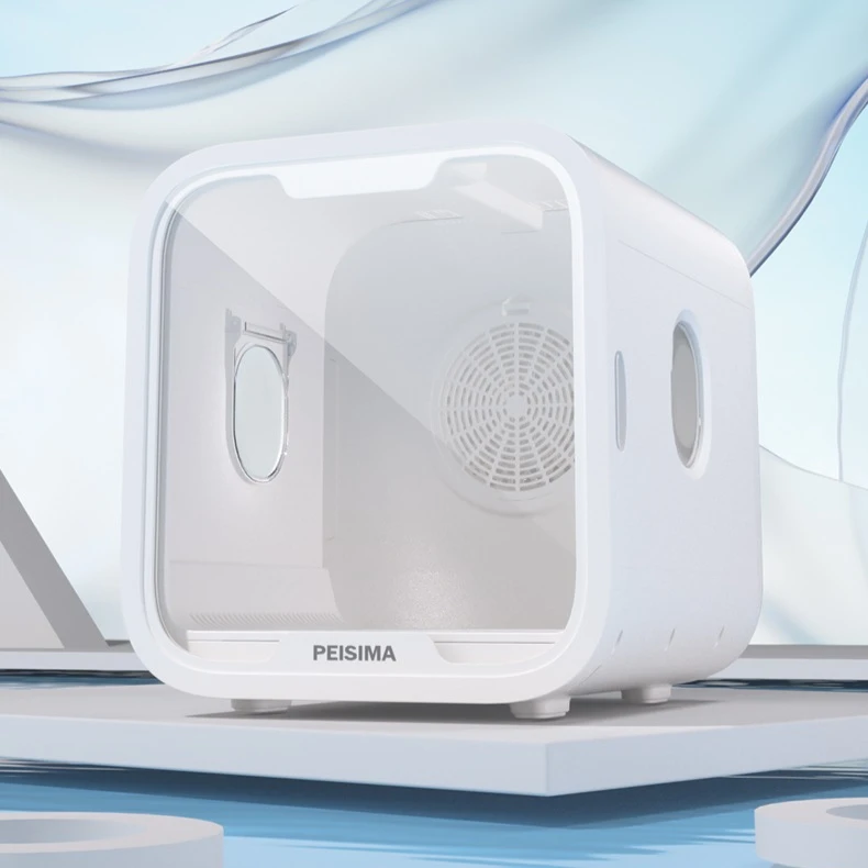 صندوق تجفيف ذكي للحيوانات الأليفة، حمام للقطط والكلاب، قطعة أثرية لتجفيف الدمى الزرقاء لمنع البرد #1