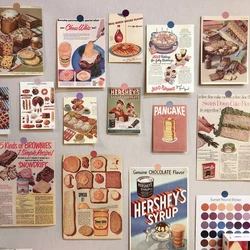 13Sheet Gourmet Bread Retro Wall Aesthetic Collage Kit Pictures,Creative Wall Art Decorative Posters,College Girls Trendy Poster
