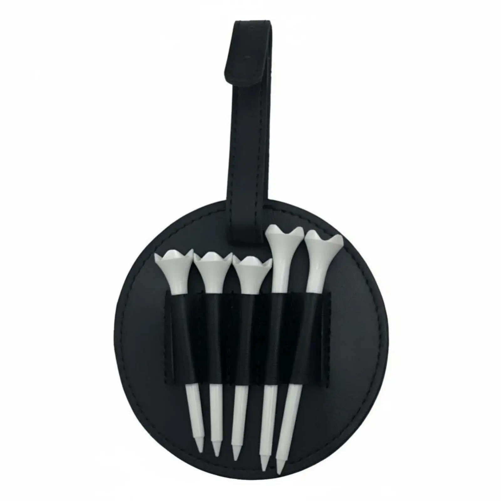 Tee Holder PU Leather Organizer Quick Access Tag Design for Course