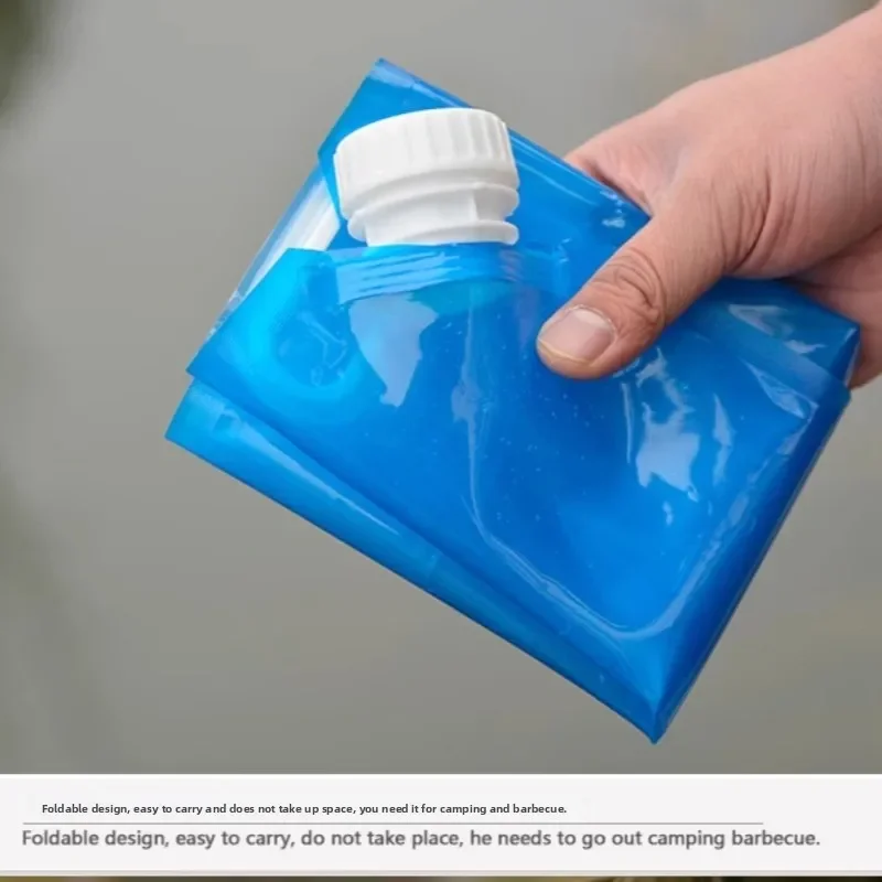 5L faltbarer Auto-Wasserbeutel! Tragbare, auslaufsichere Aufbewahrung für Reisen im Auto, Notfall-Wasserbehälter