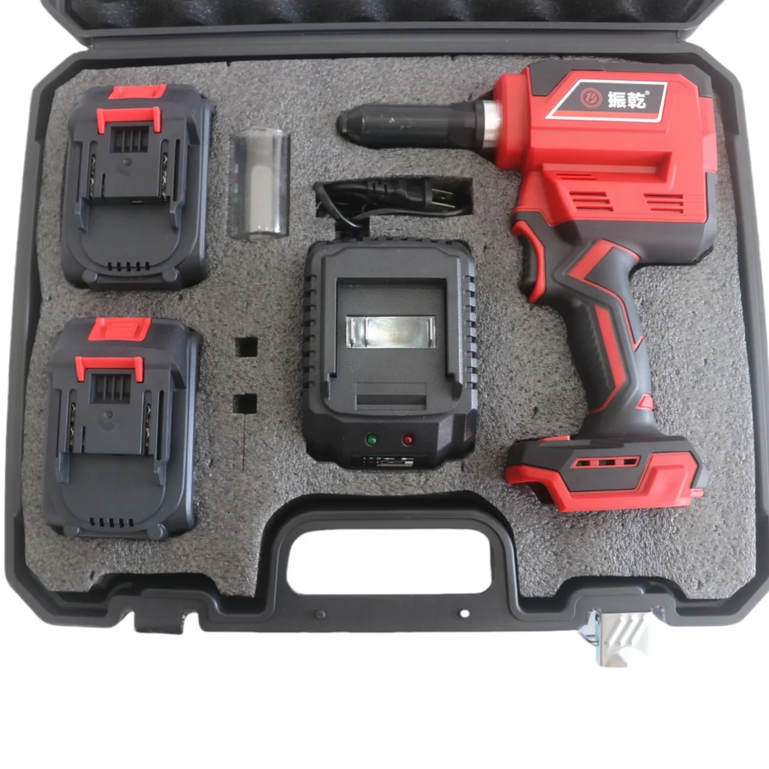 Riveteuse 28mm pistolet à rivets sans brosse sans fil, riveteuse à écrou de gamme 2.4-6.4cm riveteuse manuelle pour perceuse outil de nouveauté pour batterie makita