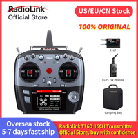 Radiolink T16D 16 Channels 2.4G RC Transmitter and R16F Receiver ELRS Module Support, RC Radio for FPV Drone Airplane Helicopter