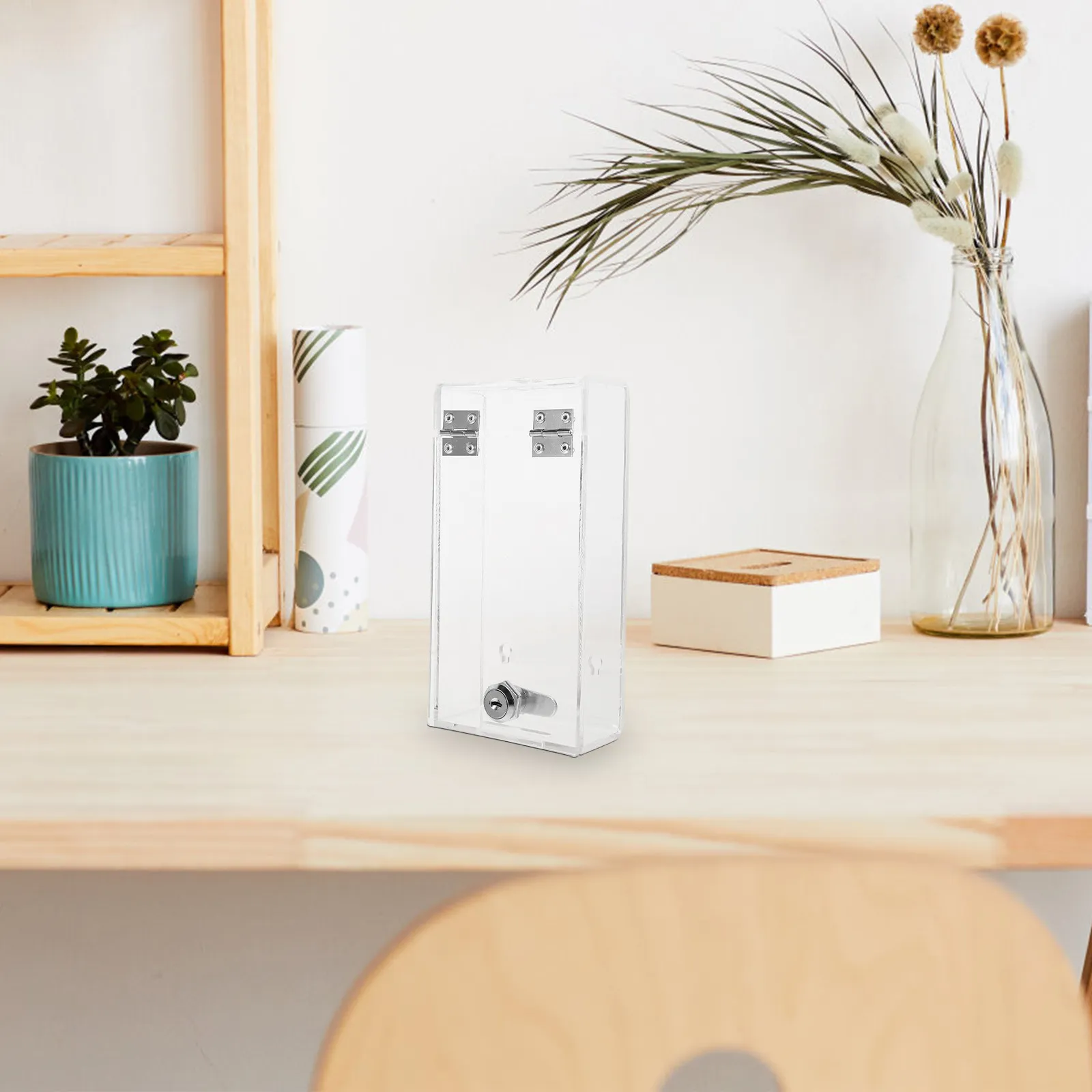 transparent-employee-mobile-phone-lock-box-office-supply-key-screw-style-sturdy-phone-safety-lock-case-cellphone-storage