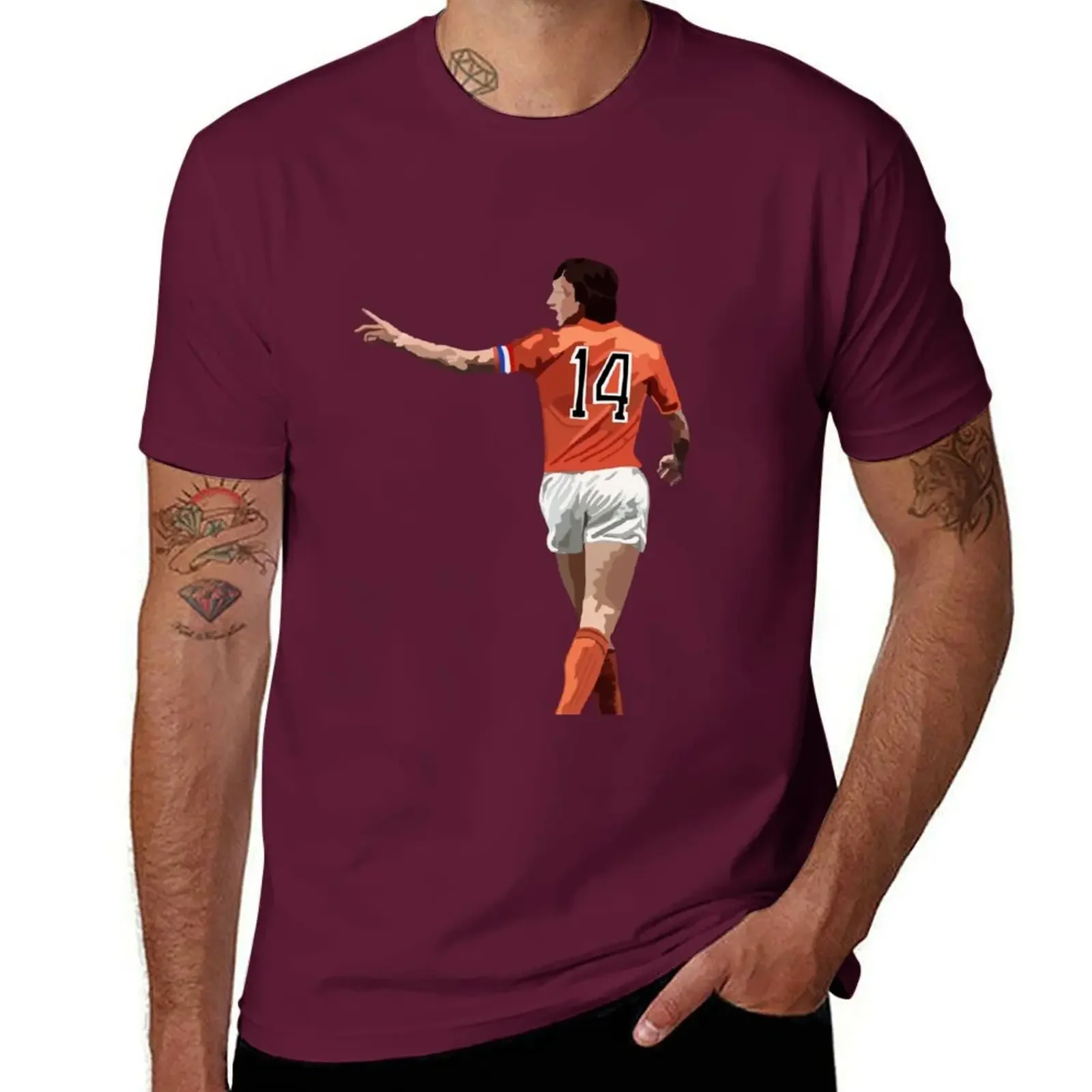 Aesthetic clothing sublime for a boy oversized mens white t shirts Johan Cruyff (Oranje) T-Shirt men clothing graphic Summer Tee