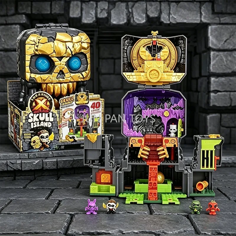Juego de Construcción Original Treasure X Lost Lands Skull Island Mega Playset Swamp 40, Niveles de Aventura, Explorando Misterios, Figuras de Acción, Regalo para Niños