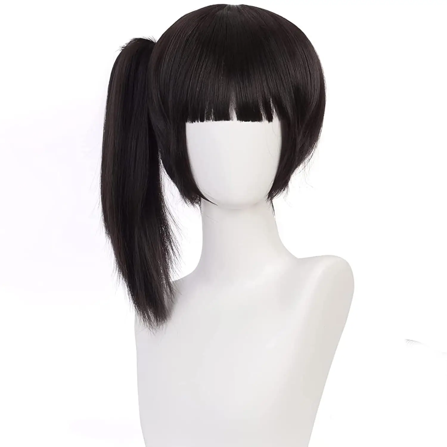 Anime Demon Slayer Kimetsu Geen Yaiba Tsuyuri Kanao Pruiken Cosplay Back Pruiken Mannen Vrouwen Hittebestendige Synthetische Haar Pruiken