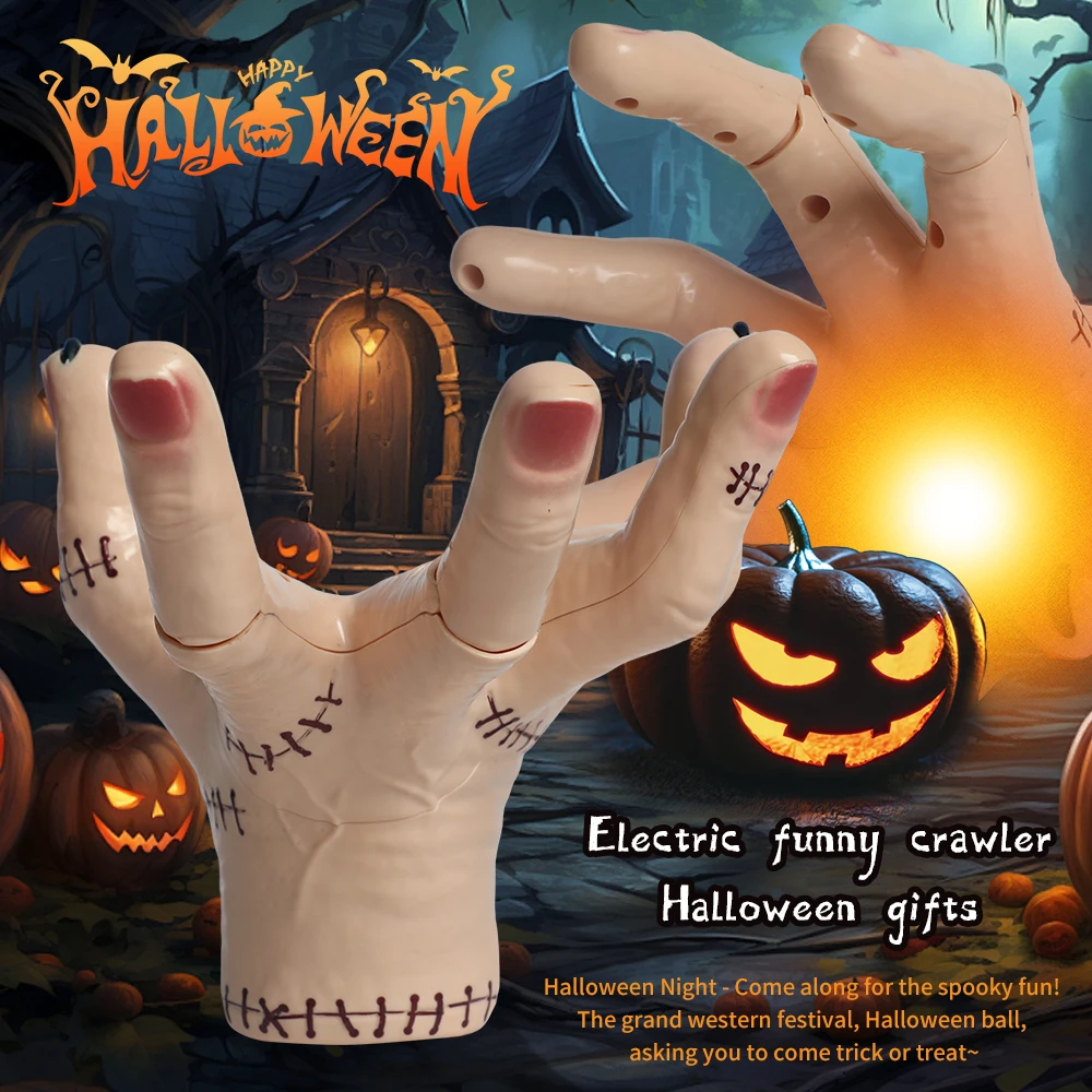 Scherzi per decorazioni con palme di Halloween Giocattoli per feste di Halloween Oggetti di scena per feste in costume: regali di Halloween giocattolo a mano tagliata