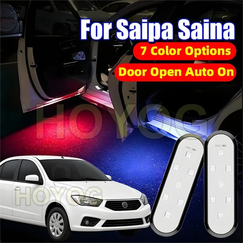 Для Saipa Saina 2011-2026: USB-перезаряжаемые (1-4 шт.) автомобильные сигнальные огни для дверей с магнитным датчиком для оповещения о открывании двери