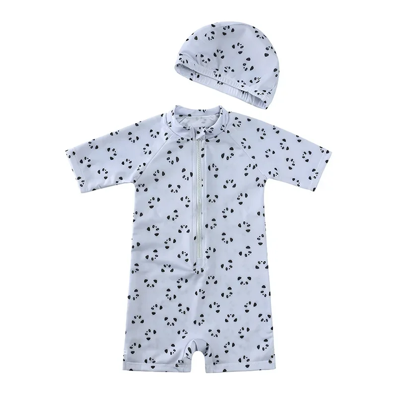 Bambini piante floreali tuta bambini protezione solare asciugatura rapida costumi da bagno estivi costume da bagno all'aperto abbigliamento per bambini carino