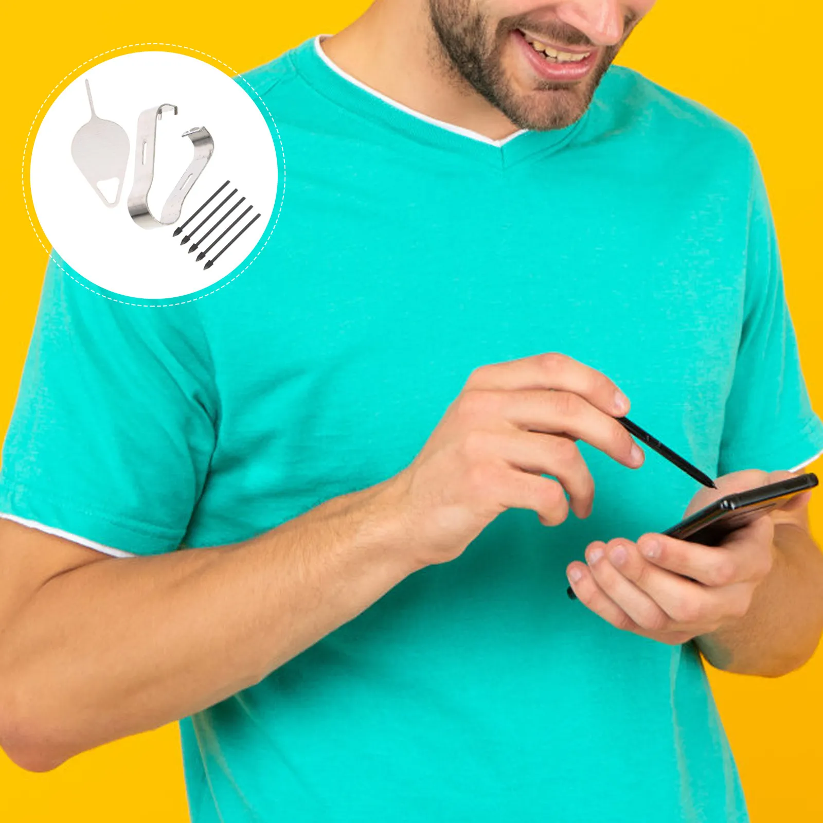 

Набор из 1 высокочувствительного сенсорного стилуса с инструментом для замены наконечника, защищающий экран, обеспечивающий плавное скольжение, комфортный захват, легкий, портативный, для рисования