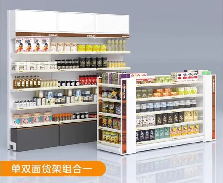 

Supermarket luxury shelves, convenience stores, all steel island display cabinets, snack stores, multi-level shelves