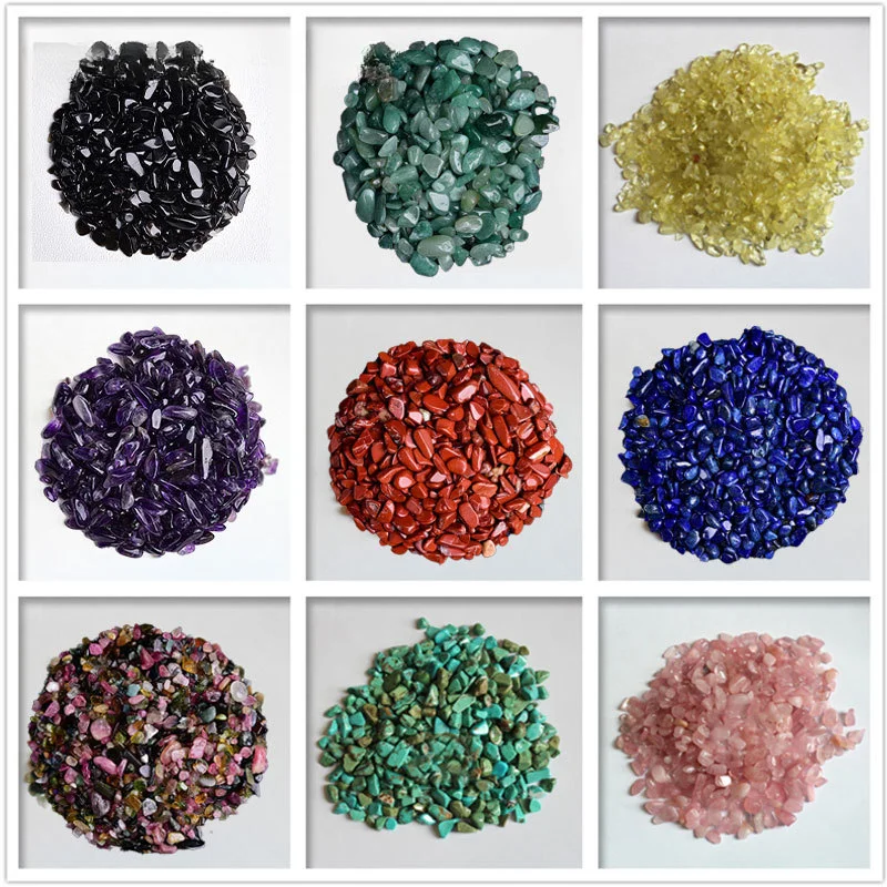 Crystal Gravel 100G Demagnetizing Stone Non-Porous Gravel Wholesale Natural Stone Optimized Ornaments Materials Scattered Beads