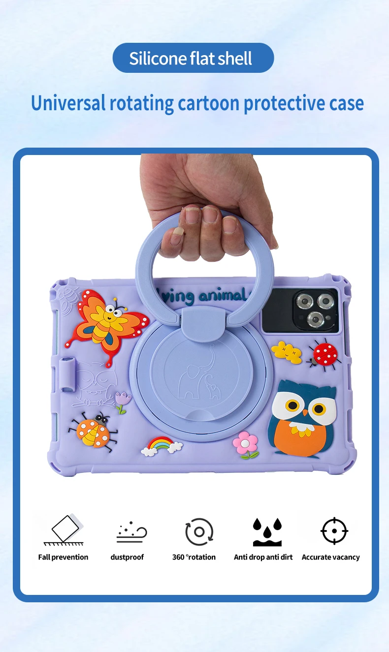 New 10.1-inch Kids Tablet 4G LTE Android 13 Go WIFI Octa Cor Processor 8GB RAM 64GB ROM Butterfly Case