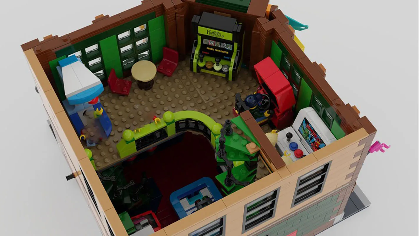 Nuovi blocchi di costruzione MOC Modelli di costruzione Sala giochi arcade Blocchi di costruzione modulari Giocattoli per bambini Regali Set di assemblaggio fai-da-te