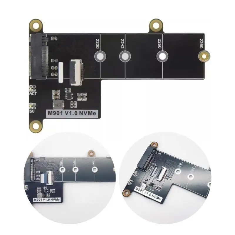 

31BA M901 PCIe M.2 SSD Expansion For RPI 5 Easy Installation and Minimal