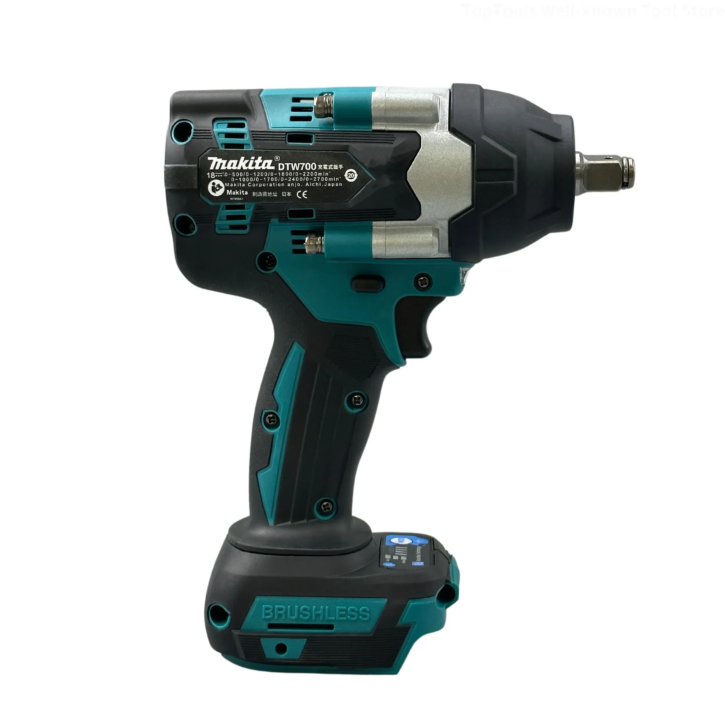 Беспроводной электрический гайковерт Makita DTW700 с крутящим моментом 1800 Н-м, литий-ионный аккумулятор 1/2 для Makita 18 в 2024