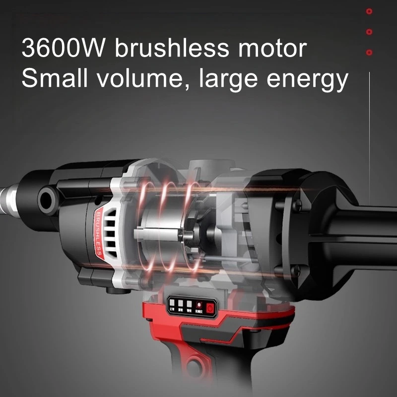 Brushless water drill handheld high-power 2400W rotary drilling machine, air conditioning range hood, drilling machine