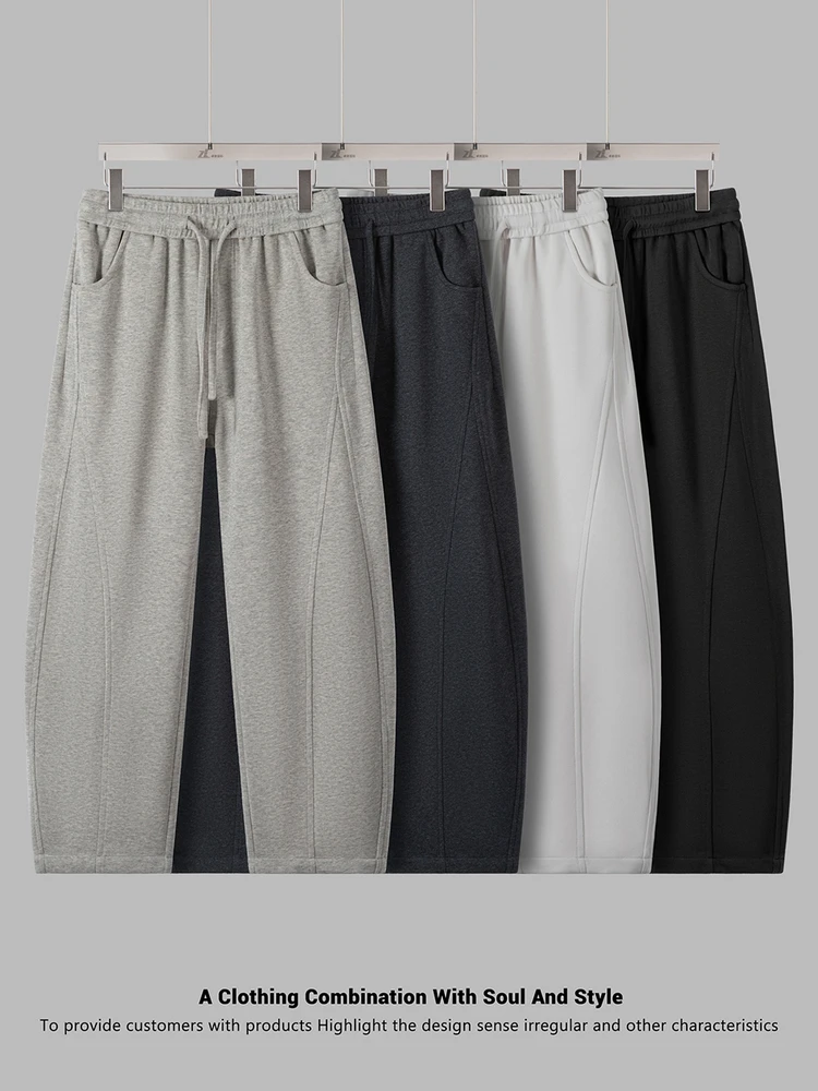 

Soft And Smooth Fce Lined Casual Pants for Men Elastic Waist Autumn Winter Warm Straight Leg Pants Simple Versatile Leisur...