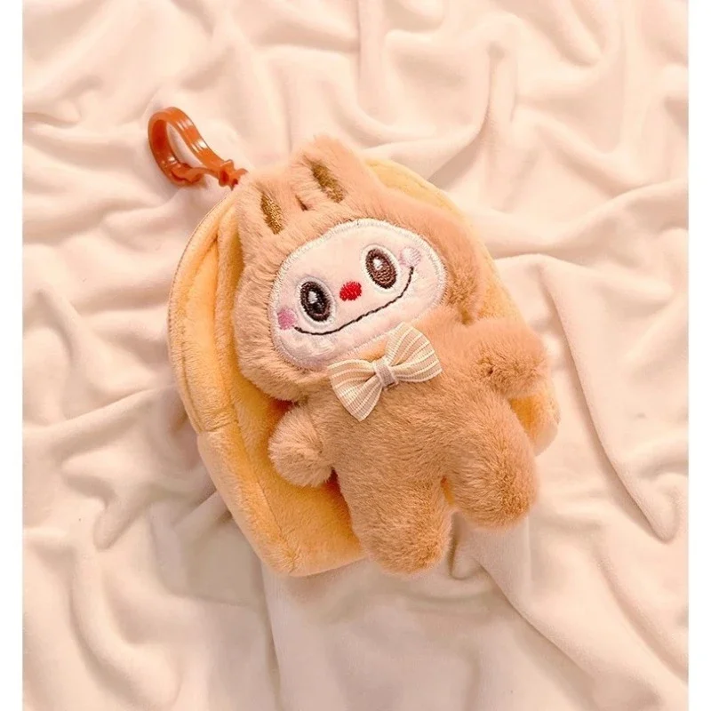 Labubu Plush Doll Coin Purse Cute Rabbit Earphone Bag Labubu Car Keychain Fashion Backpack Pendant Boys Girl&Child Holiday Gifts