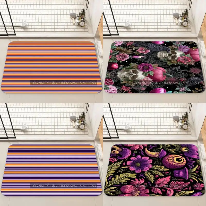 

Colorful Striped Floor Mat Living Room Decoration Home Sofa Non-Slip Carpet Study Bedroom Tatami Children'S Soft Floor Mat