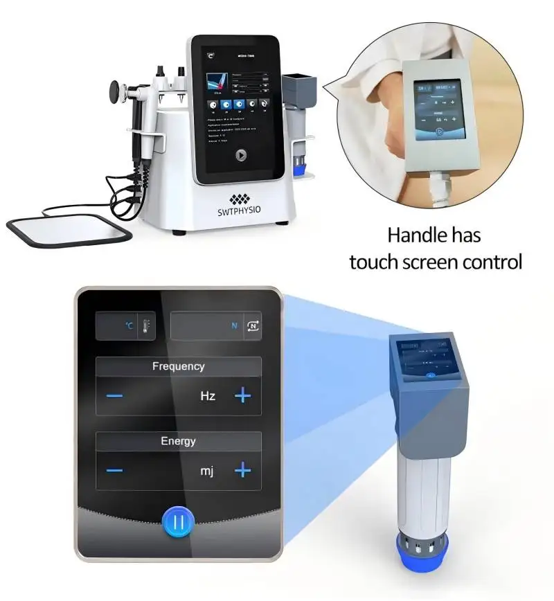 12.1 Touch Screen Shockwave Tecar Therapy Pain Relief Weight Loss Shockwave 448K Body Care Therapy Equipment