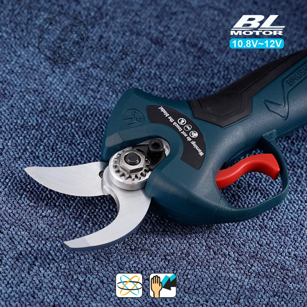 12V Brushless Electric Pruning Shears Efficient Cordless Tree Pruner Fruit Tree Bonsai  Branch Trimmer Cutter Gardening Tool