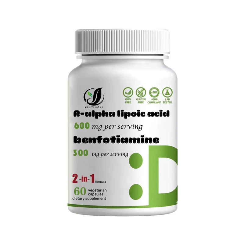 600 Milligrams of R Alpha Lipoic Acid, 200 Milligrams Per Capsule, Used for Antioxidant Energy