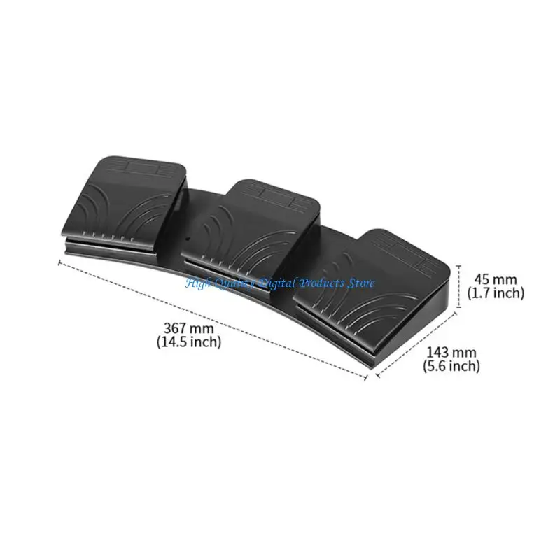 U2JEトリプルUSBフットスイッチキーボード付きマクロカスタマイズとマルチメディア操作