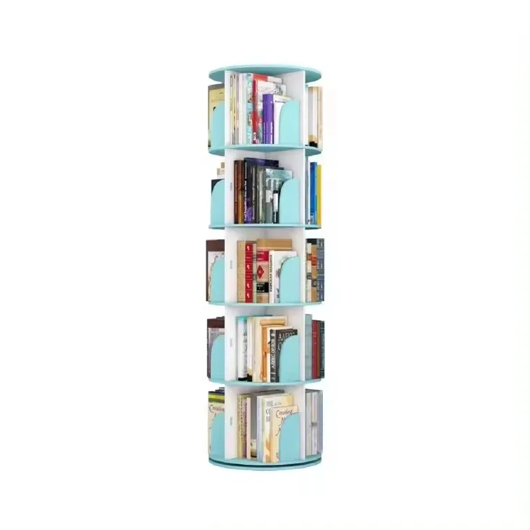 Multistory bookshelf 360-degree rotating modern design high quality using for library living room