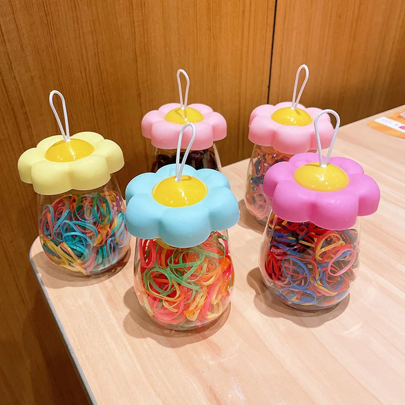 Colorful Jelly Disposable Hair Ties for Children in Bulk