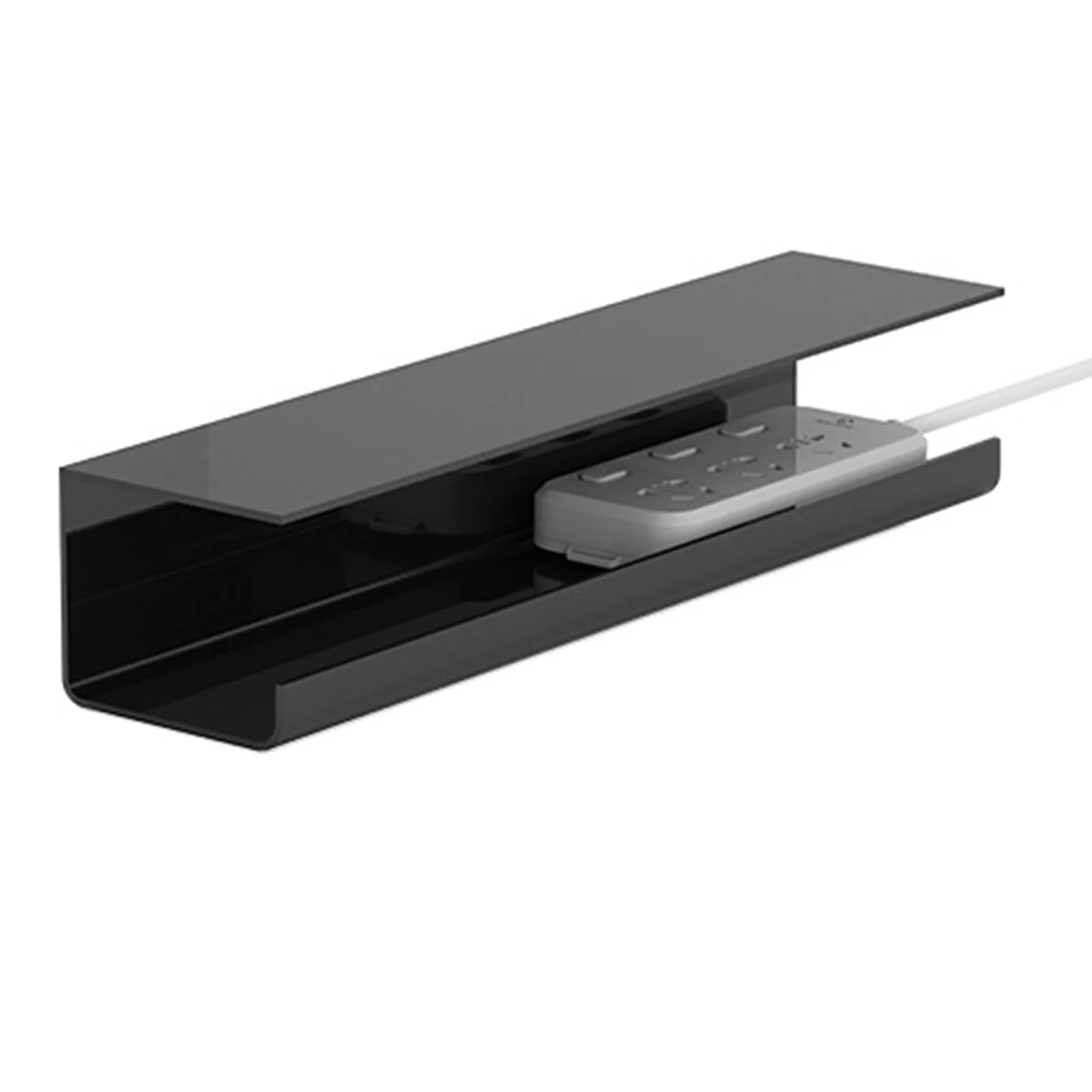 Under Desk Cable Management Tray Reduce Clutter Durability Punch Free Under Desk Power Strip Organizer Storage Rack