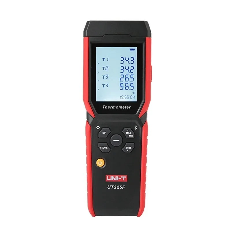 

UNI-T UT325F 4 Channels industry Thermometer J/T/E/R/S/N/K Type Thermocouple Temperature Meter with Data Storage Bluetooth