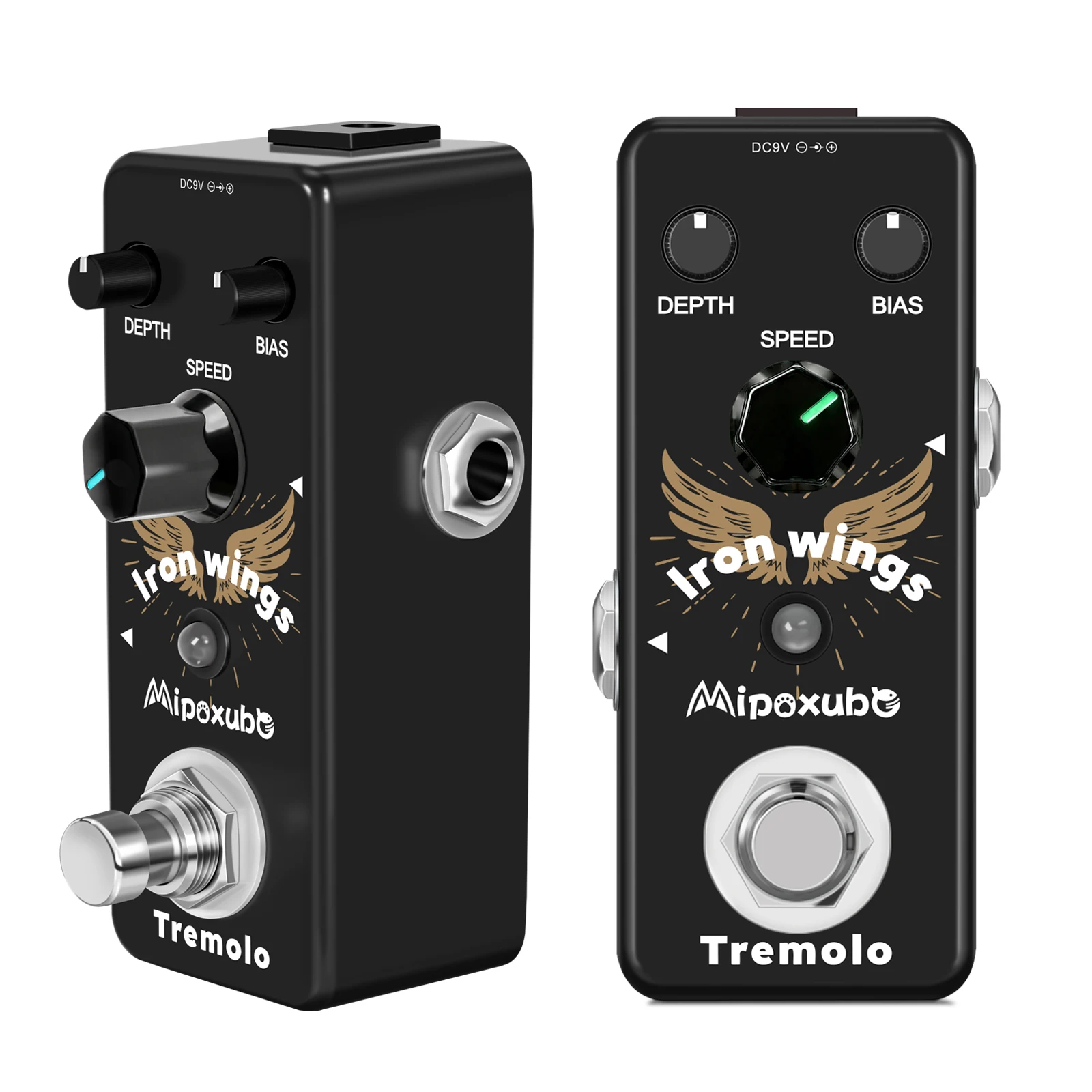 Mipoxube Iron Wings Tremolo Guitar Effects Pedal Optical Trelicopter Effector Bypass Electric Guitar Bass Parts & Accessories