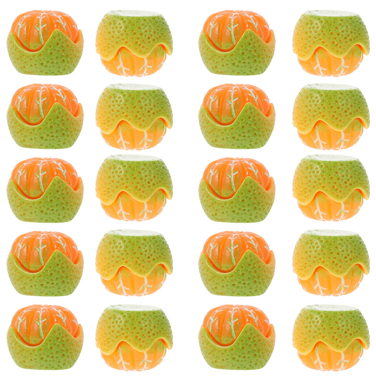 

20pcs Resin Headdress Accessories Diy Hairpin Charms Orange Shape Decorations Phone Case Patches Craft Making Materials