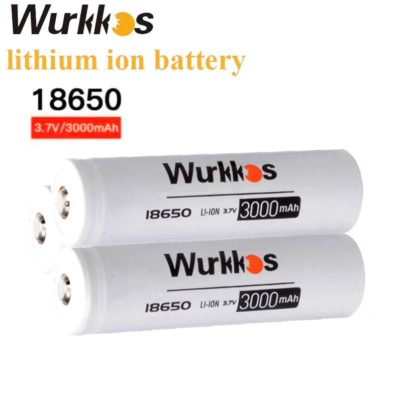 

Wurkkos 18650 3.7V 3000mAh Rechargeable Li-Ion Battery with USB-C Charging Port Rechargeable Battery