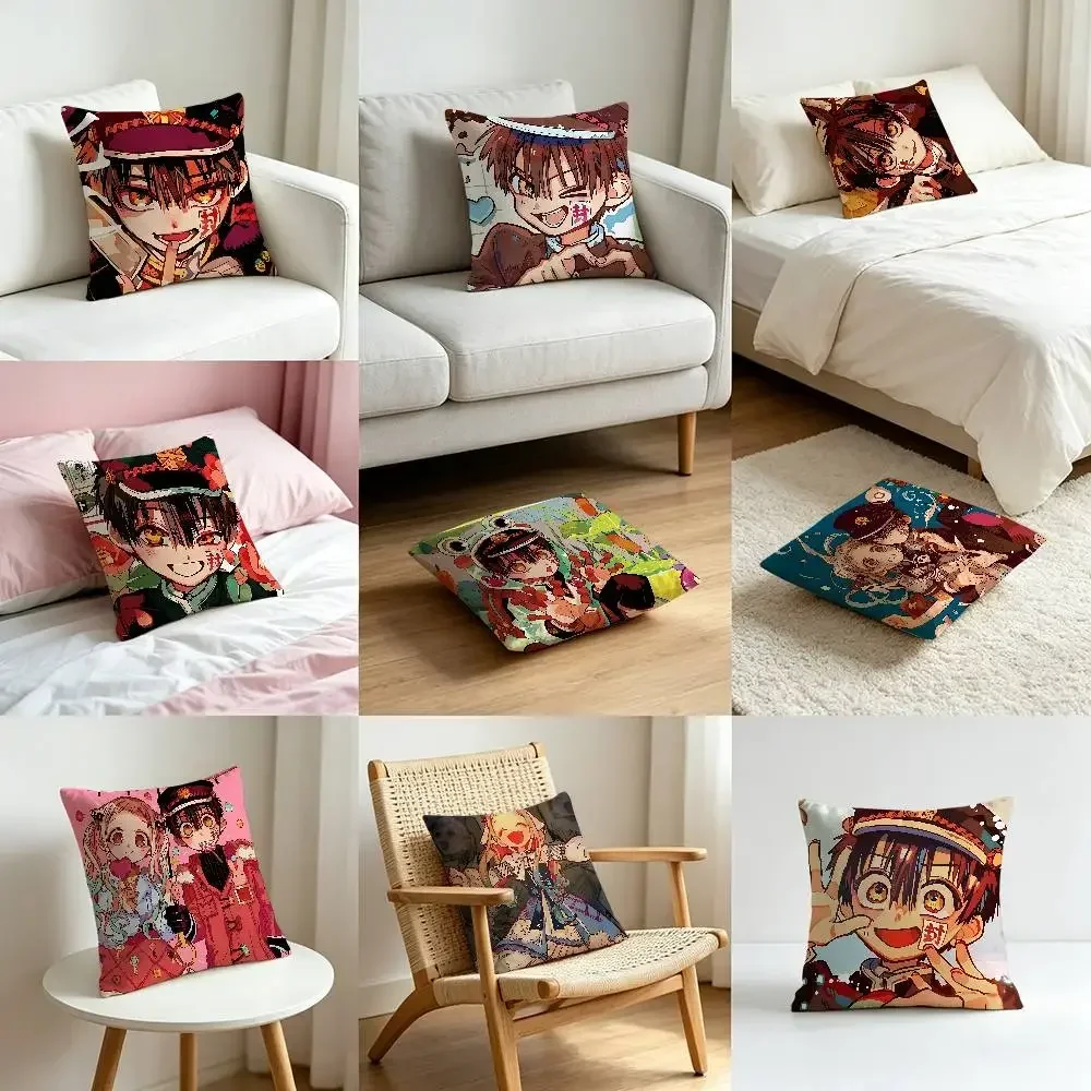Jibaku Shōnen Hanako-kuns Customizable Square Pillowcases, Stylish And Soft, Perfect For Beds, Cars, And Sofas.