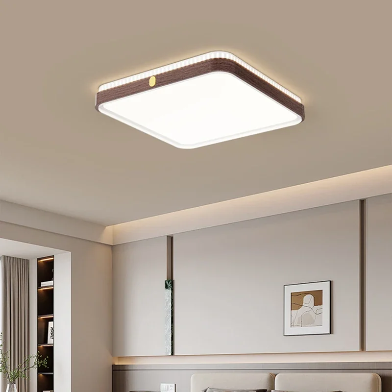 TechHPSquare Round Led Ceiling Lamp Modern Simple Line Ceiling Light For Bedroom Living Room Kitchen