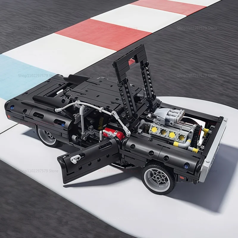 1077PCS NEW Technical Racing Car Building Blocks Set DIY Bricks Model Kit Kids Adults Christmas Gift Creative Toy for Collectors