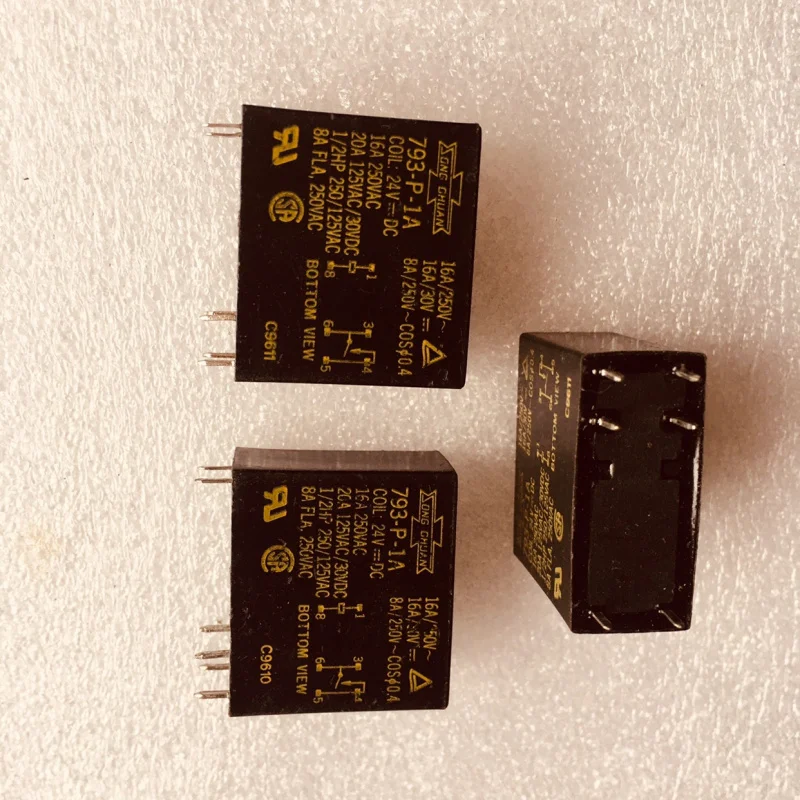 Songchuan Relay 793-P-1A24VDC6Pin16A One Set Normally NO for Industrial Home Appliance Main Board
