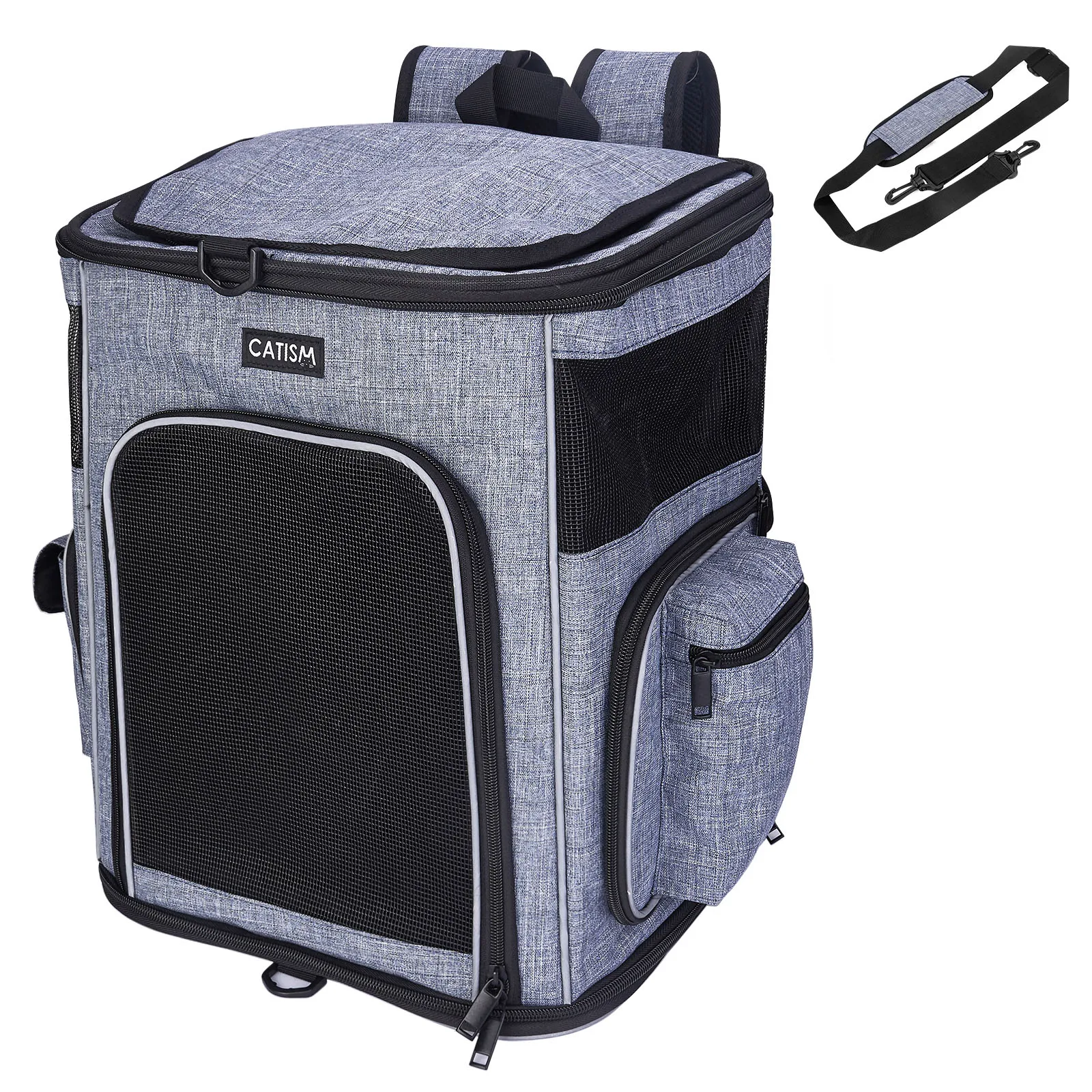 

Сумки для домашних животных, легкая портативная сумка для кошек и собак, большой вместительный рюкзак для домашних животных, дышащий рюкзак с регулируемым ремешком для щенков