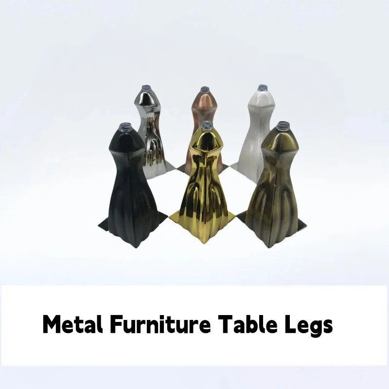 

4pcs Metal Furniture Table Legs Hotel Leveling Accessories Iron Metal Non-Slip Modern Cabinet Table Support Furniture Foot