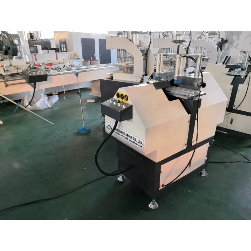 [الأكثر مبيعا] رخيصة الثمن Hiwoc جودة Upvc زجاج النافذة حبة قطع آلة المنشار للبيع