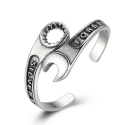 Trendy Fashion Stainless Steel Bracelets For Men New Fashion Cool Men's Personalized Open End Wrench Bracelets Gifts