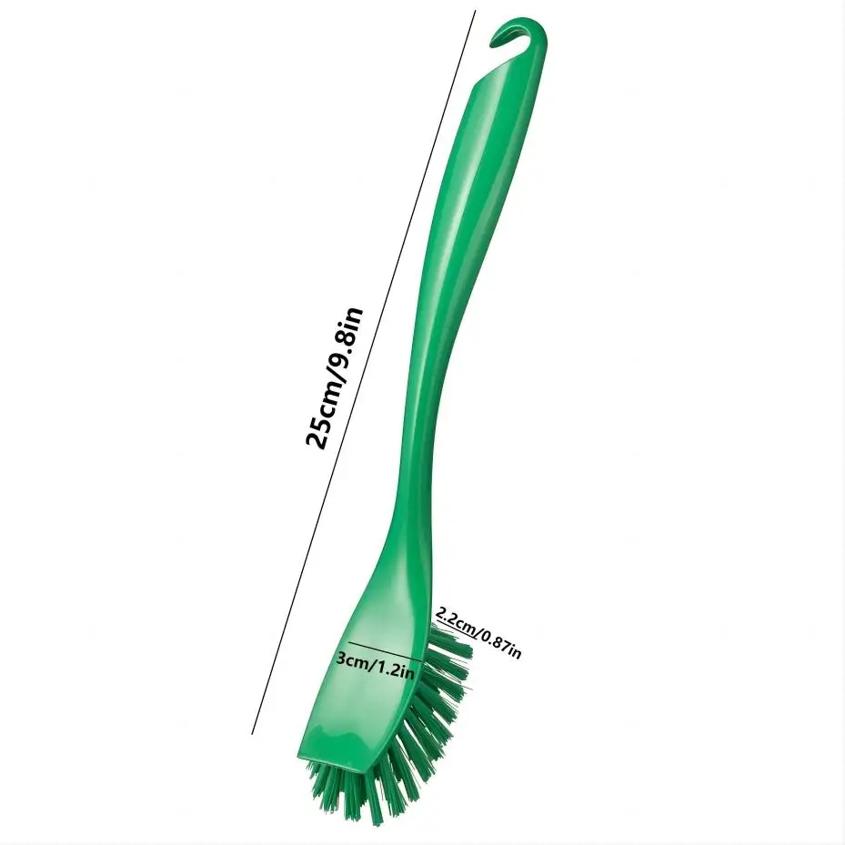 1 Pcs Pot Brush Kitchen Washing Pot Brush No Shedding Of Silk Long Handle No Damage No Sticking To Pot