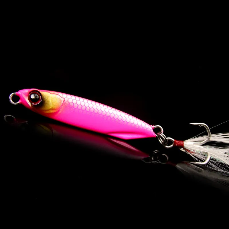 Hard Bait Fishing Lure, Long Cast Jigbait, Hard Jigbait, Small Jump Pumping, Loach Knife, Iron Plate, 10g, 15g, 20g
