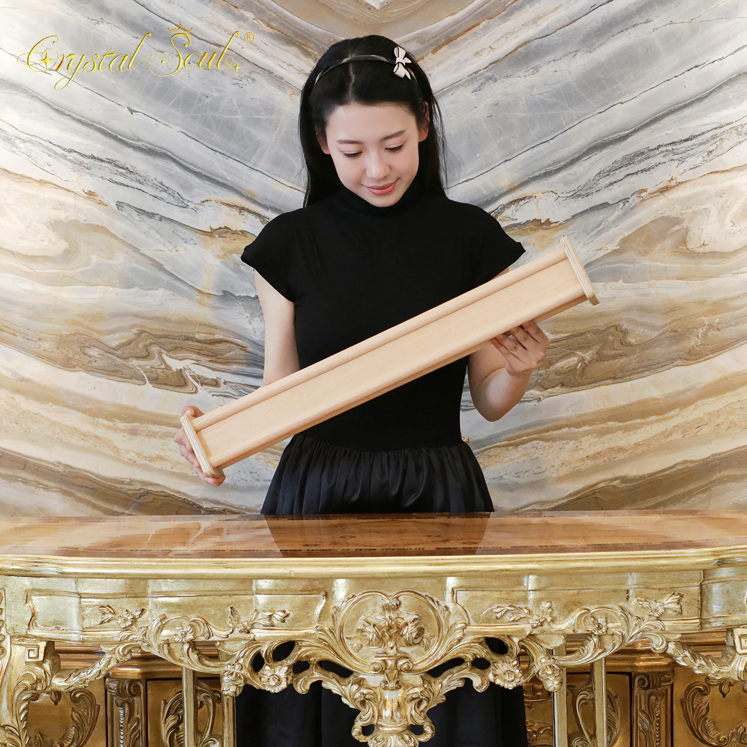 Crystal Soul High Quality Wooden Rain Stick for Sound Healing Musical Instrument Source Manufacturer