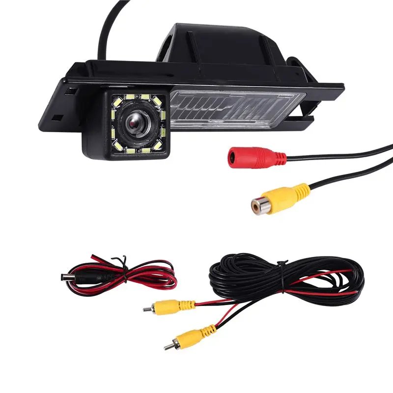 AEE5-Car HD 12LED Rear View Backup Camera Reverse Camera For Opel Astra H J Corsa Meriva Zafira Insignia FIAT Buick Regal