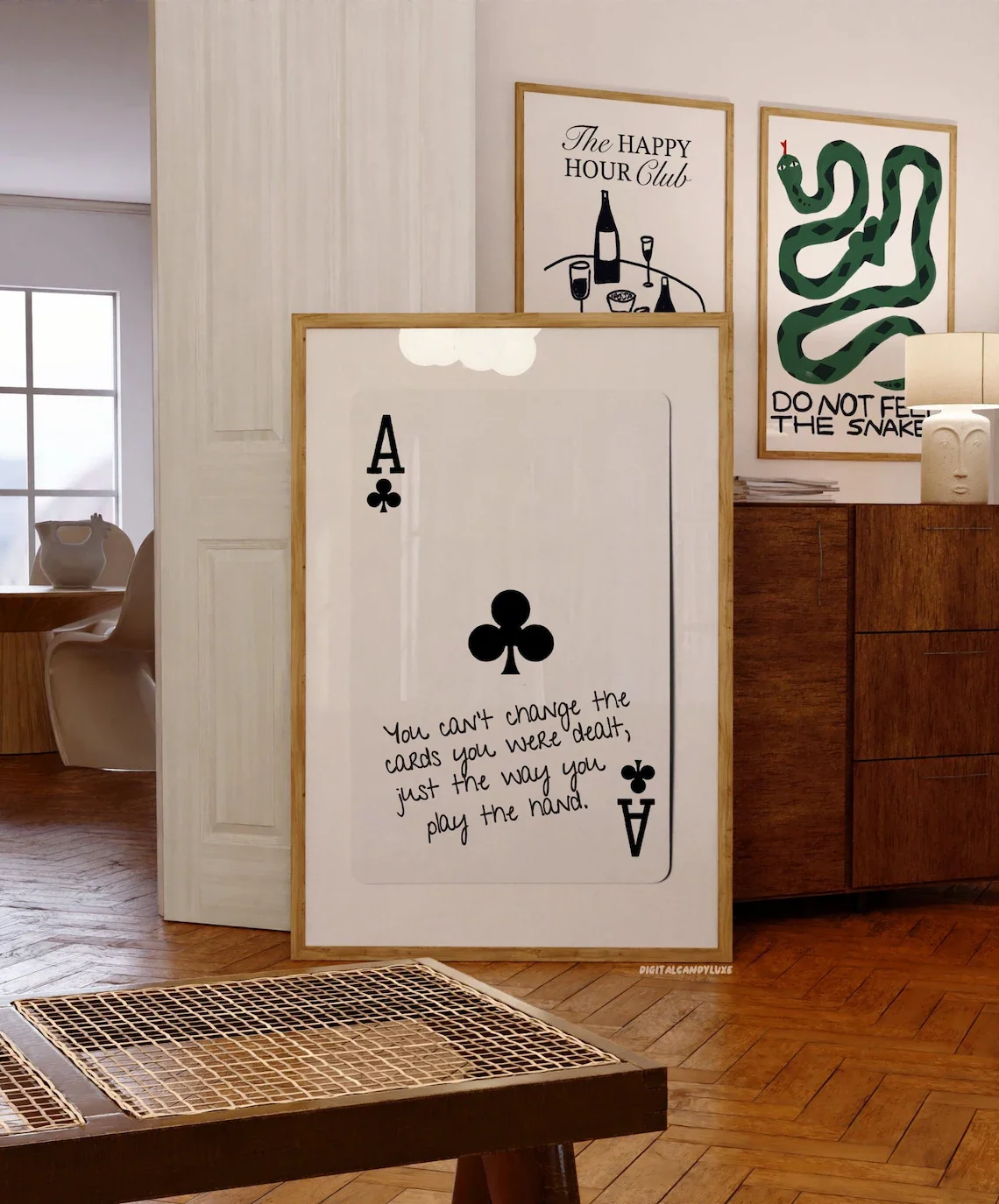 Envio imprime preto e branco arte da parede decoração cartaz impressão cartão ace (sem moldura) estética retro impressões de parede na moda arte da parede