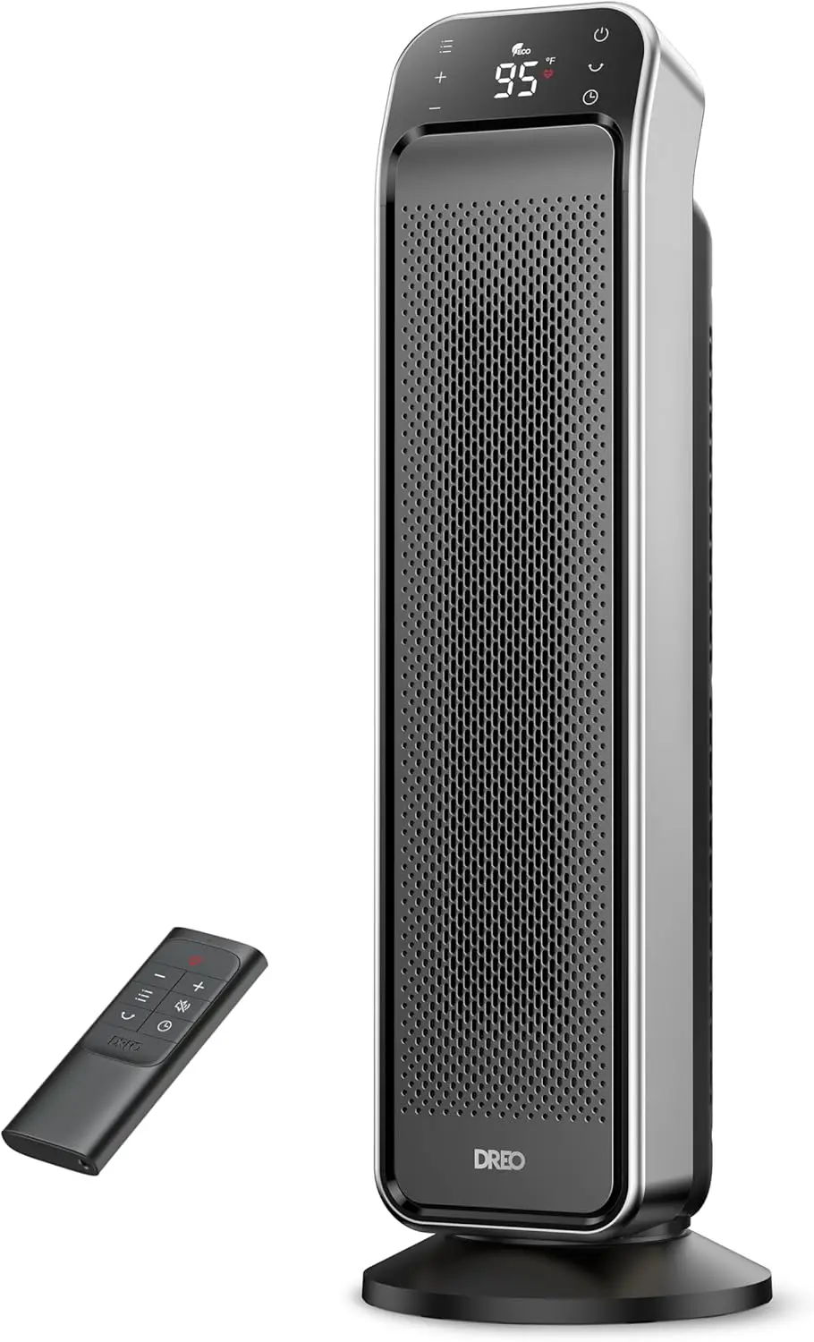 

25" Portable Space Heater with Remote, 3 Modes & Safety Protection for Large Rooms, Bedroom Use