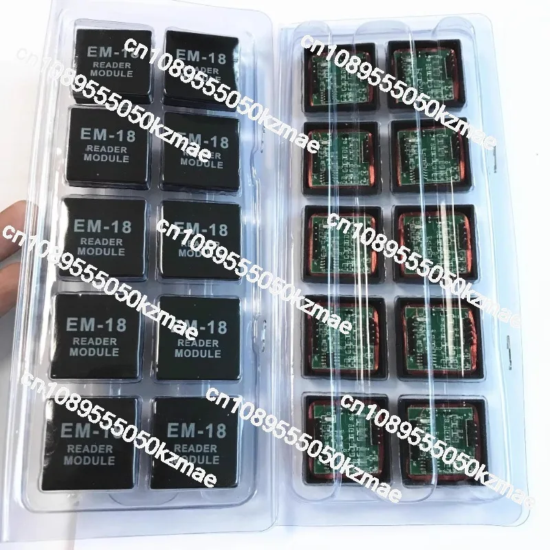 وحدة قارئ RFID لـ EM-18 أصلية جديدة 125 كيلو هرتز مع هوائي لنظام التحكم في الوصول DIY للمنزل